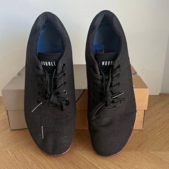 NOBULL SuperFabric Outwork Black /Tropical Men Running Sneakers- SZ 10.5- W 12 - Picture 6 of 11